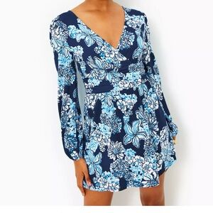 Lilly Pulitzer Blue Floral Jumpsuit